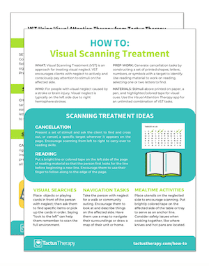 visual scanning treatment (VST) handout