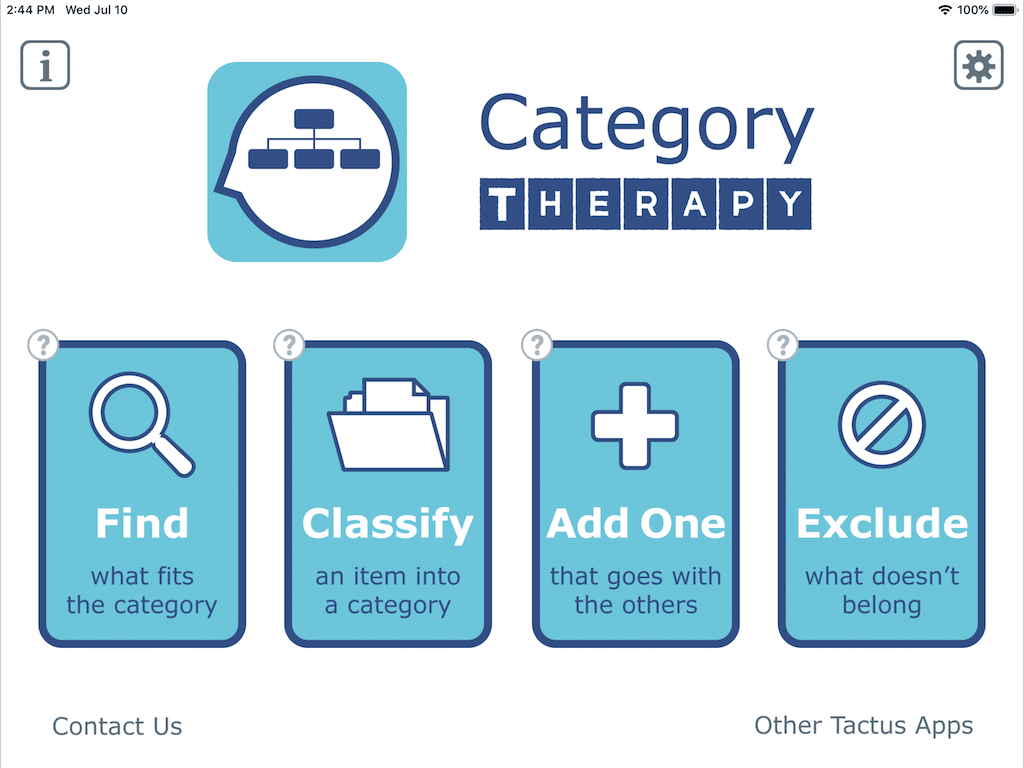 Category Therapy Speech App For Language Cognition On Ios Android