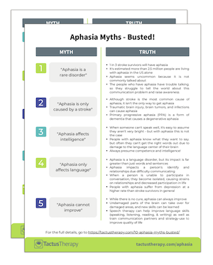 Aphasia Myths Busted preview